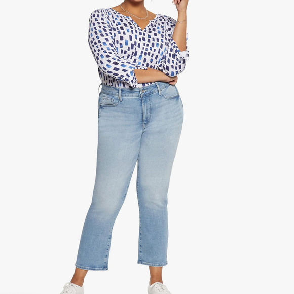 NYDJ NWT Marilyn Straight Ankle Jeans in Easley Plus Size 22W - Picture 1 of 16